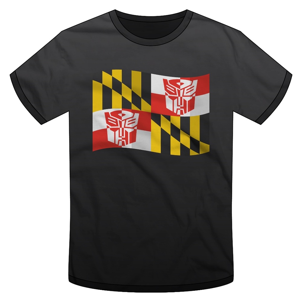 Maryland Flag Old Prime State Transformers T-shirt